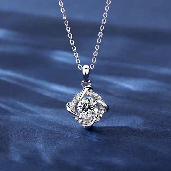 Certified 1ct. t.w. Diamond Love Knot Necklace - Picture 4 of 16